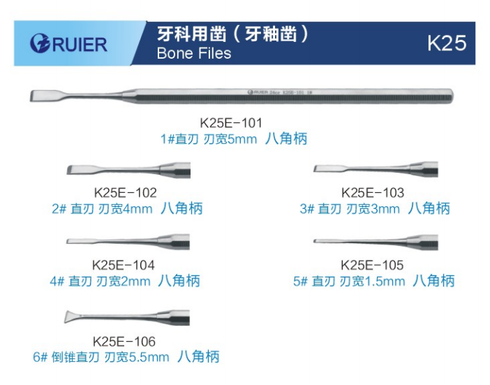 牙科用凿-牙釉凿